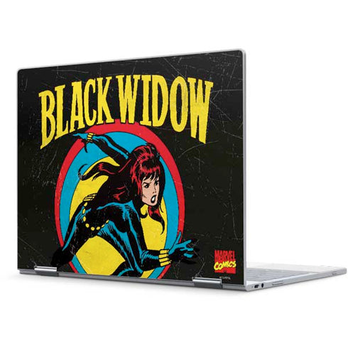 Marvel Classic Comics Black Widow Pixelbook Skin